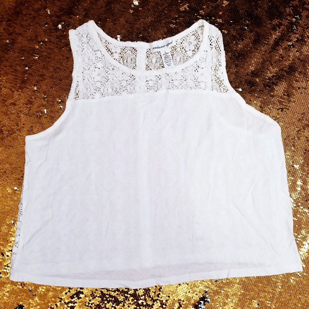 White lace crop top - Picture 2 of 2